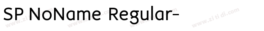 SP NoName Regular字体转换